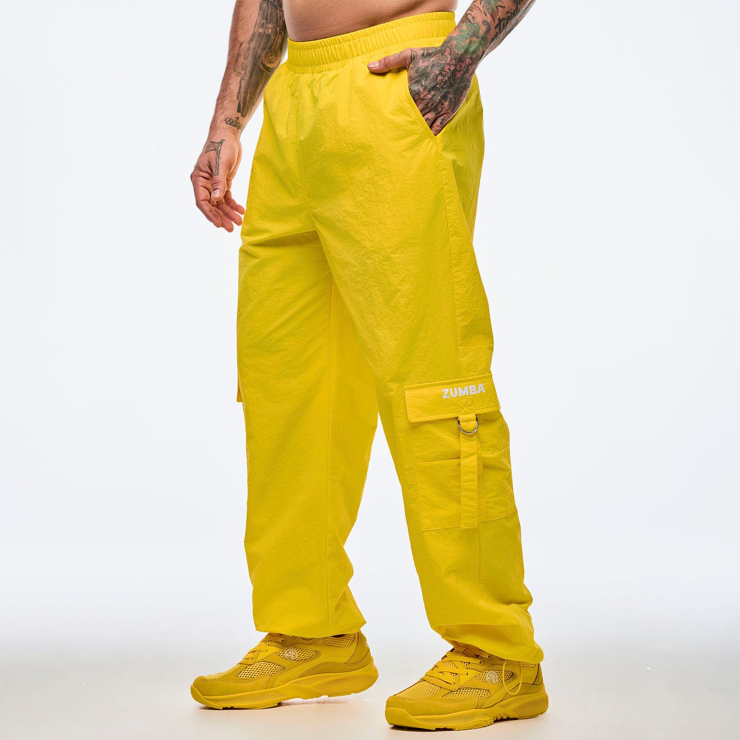 Apres Zumba®  High Rise Cargo Pants With Tassels