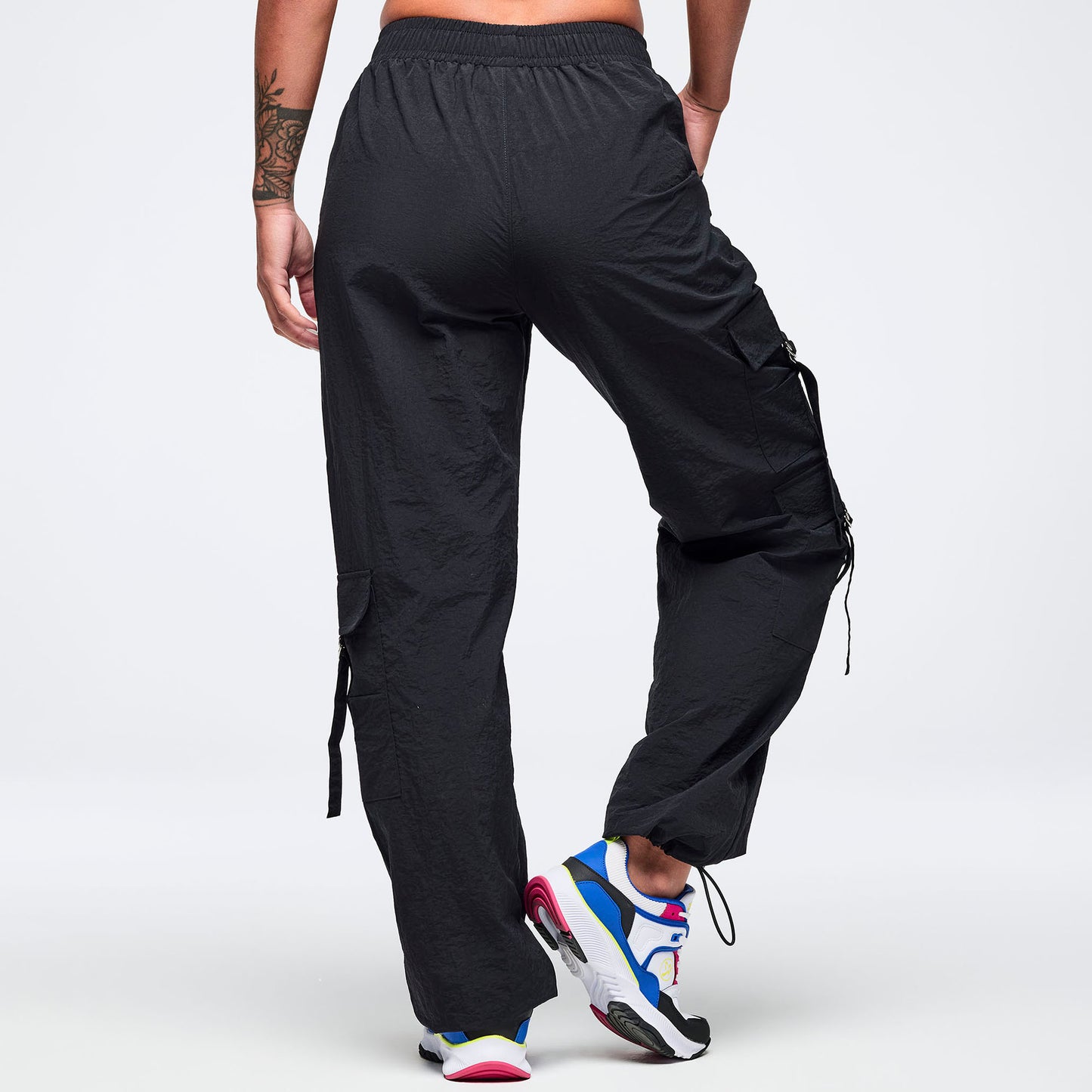 Eastern Flavor High Rise Cargo Pants With Tassels
