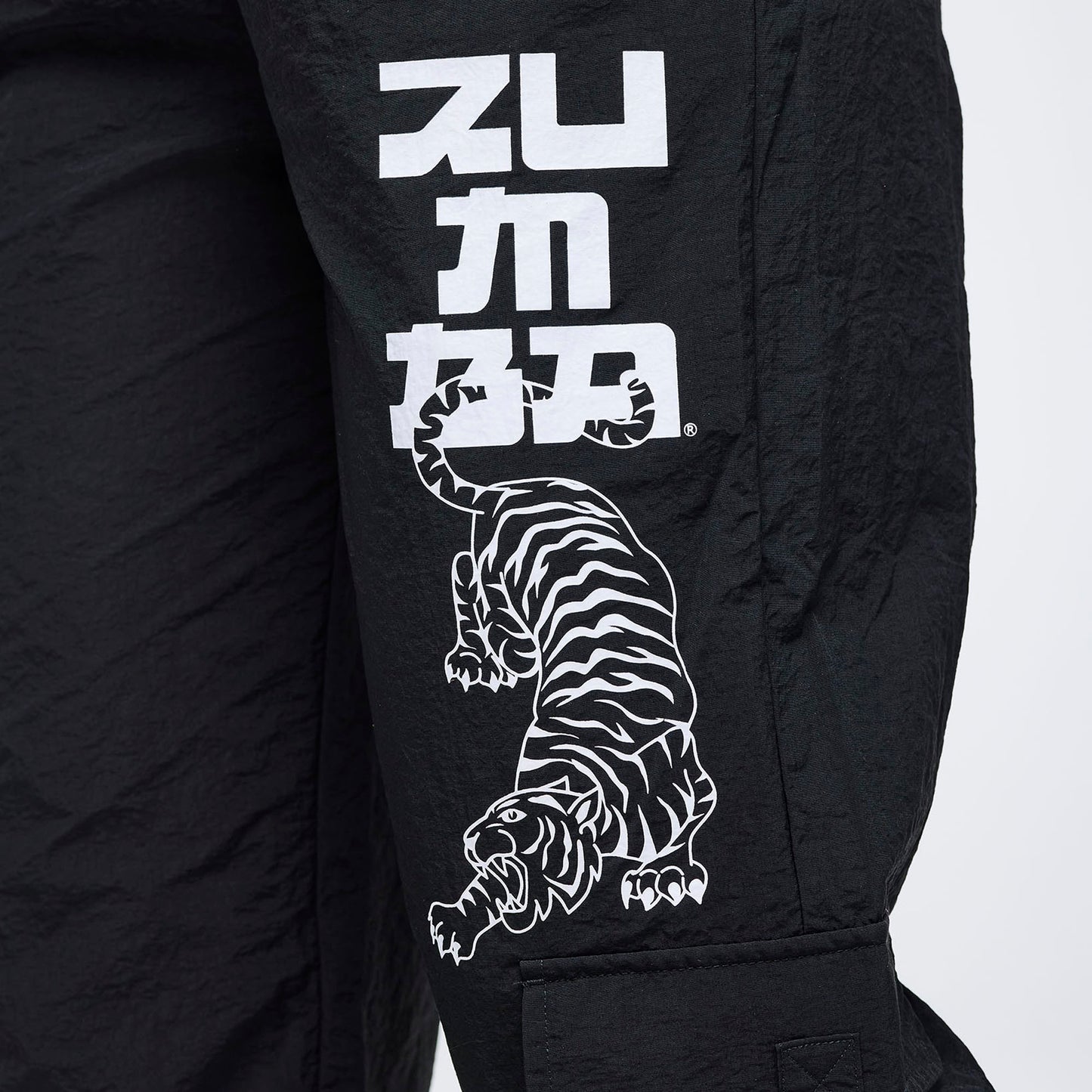 Eastern Flavor High Rise Cargo Pants With Tassels