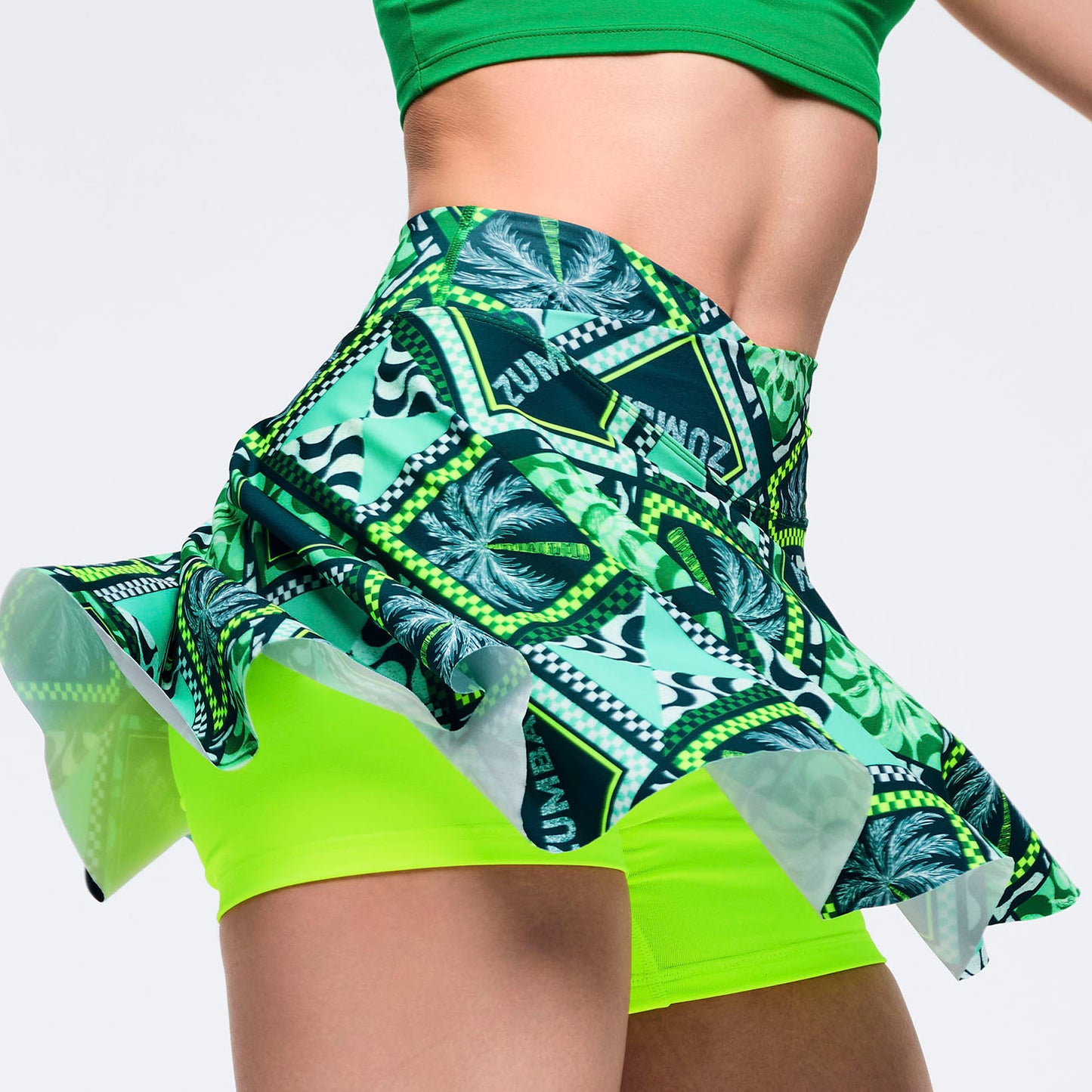 Latin Movement Crossover Waistband Skort
