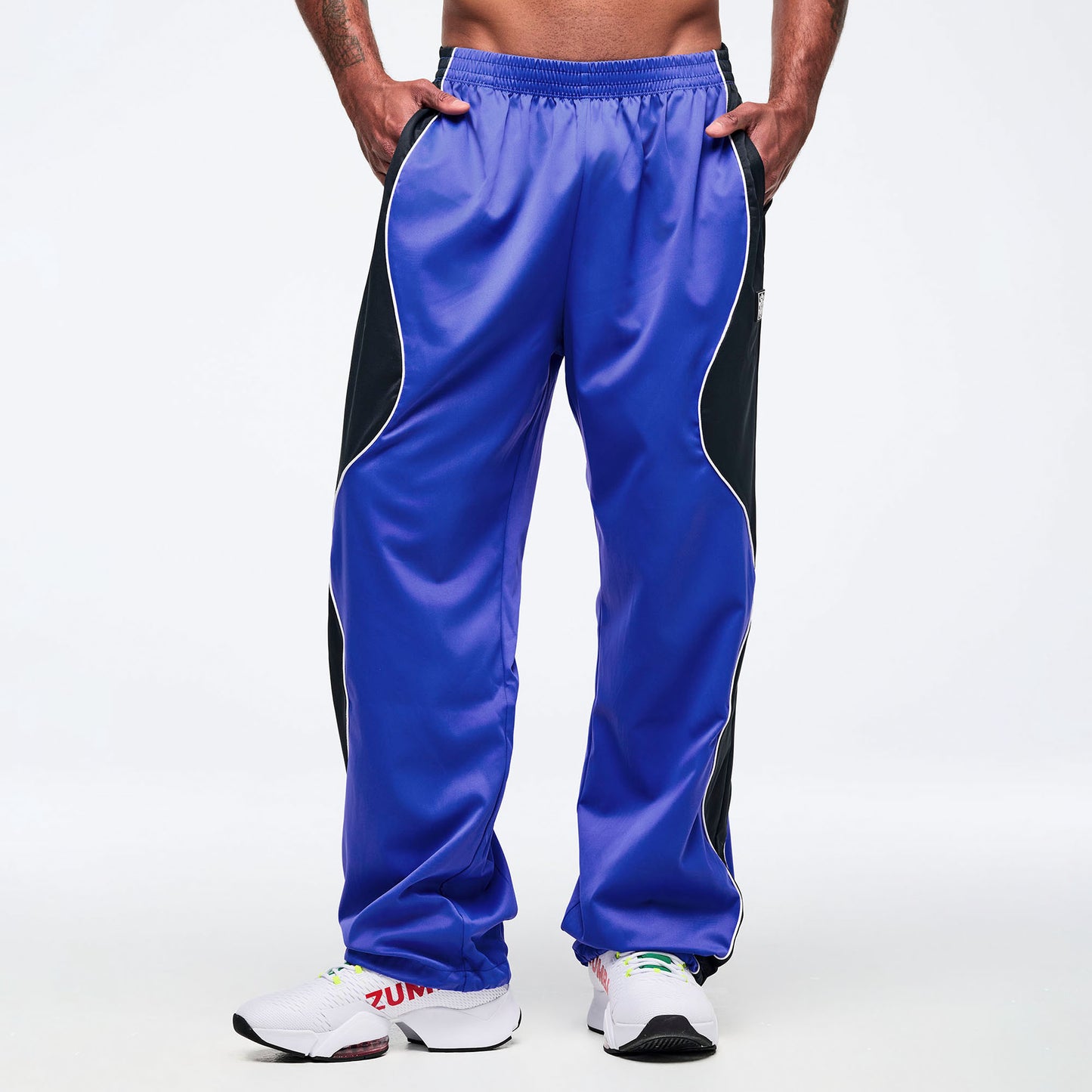 Latin Movement Wavy Track Pants - So Into Blue