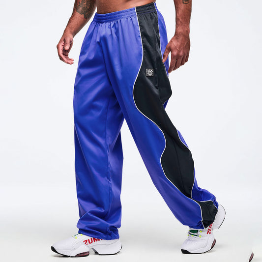 Latin Movement Wavy Track Pants - So Into Blue