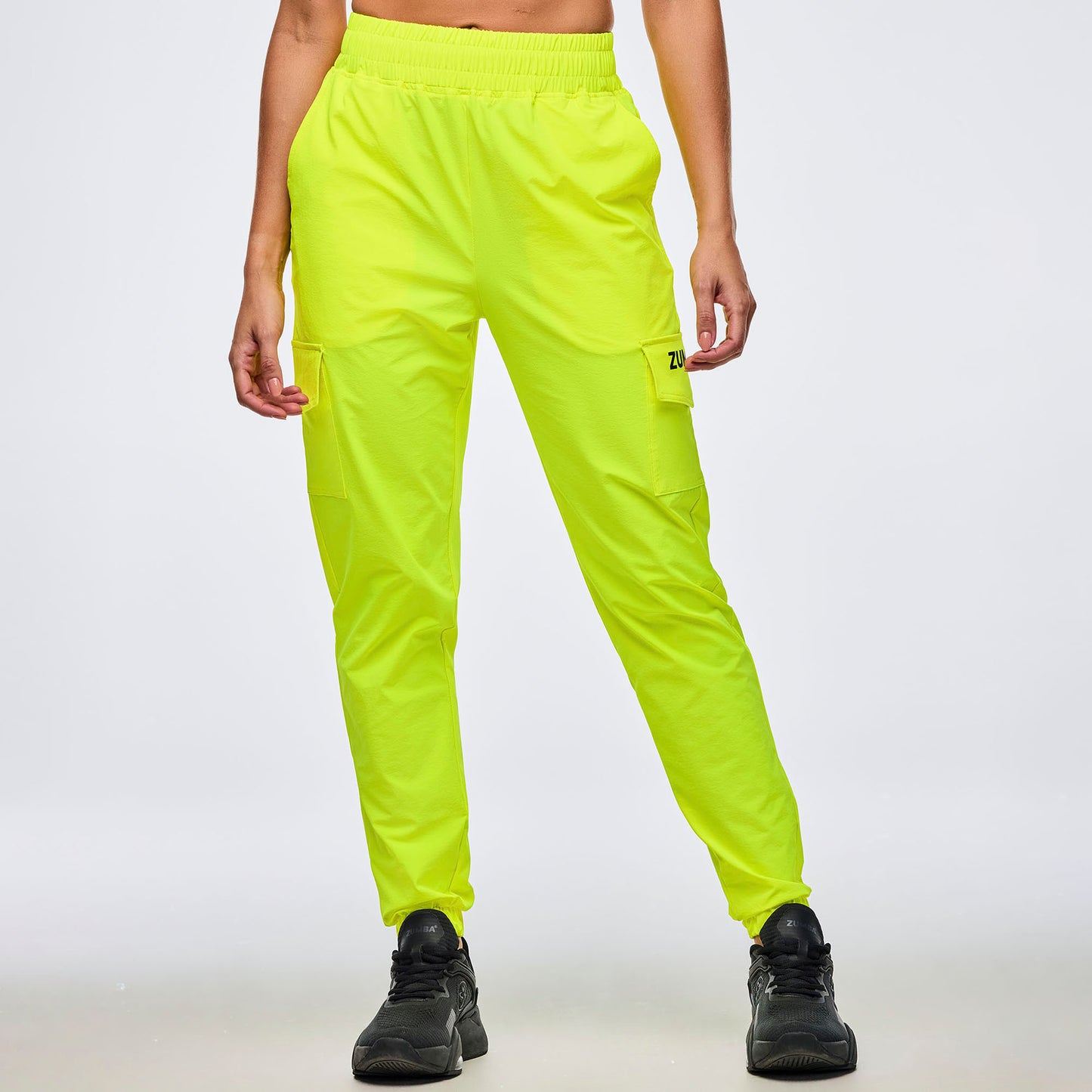 Neon Cargo Pants - Caution