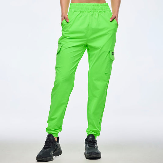 Neon Cargo Pants - Get In Lime