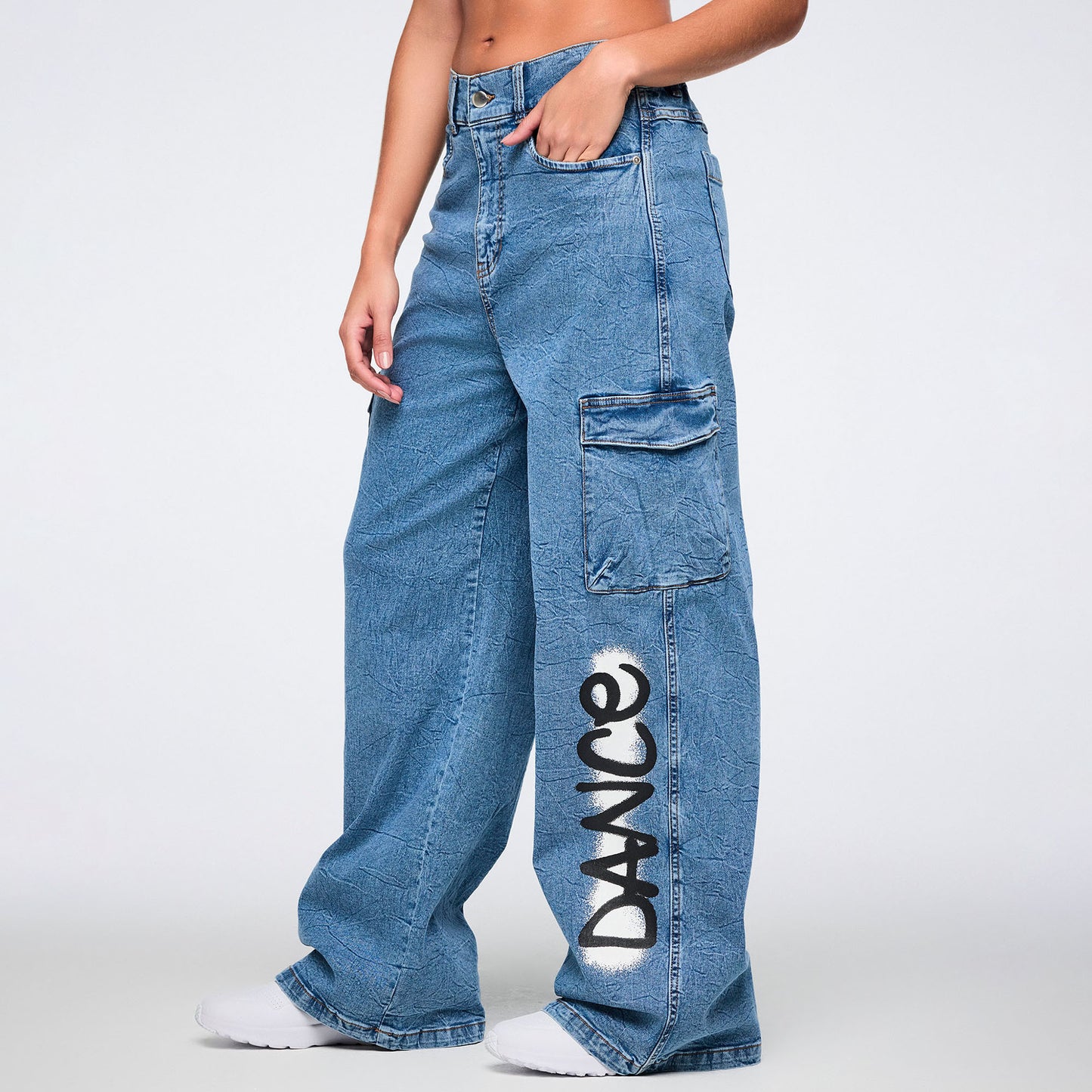 Pride Baggy Denim Cargo Pants