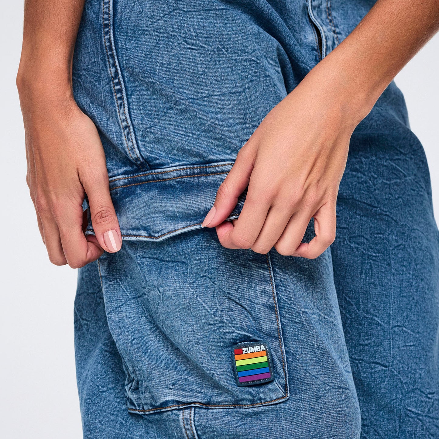 Pride Baggy Denim Cargo Pants