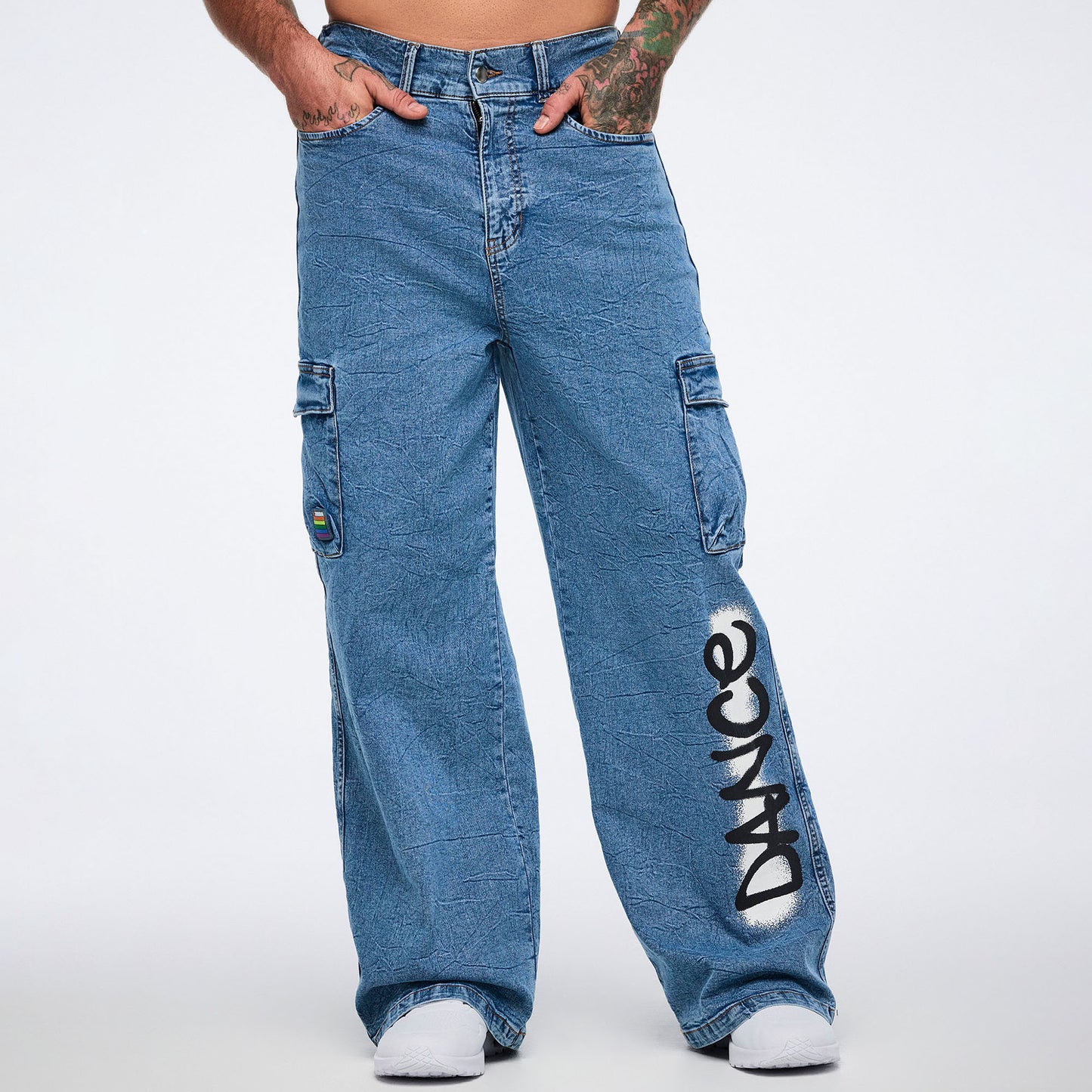 Pride Baggy Denim Cargo Pants