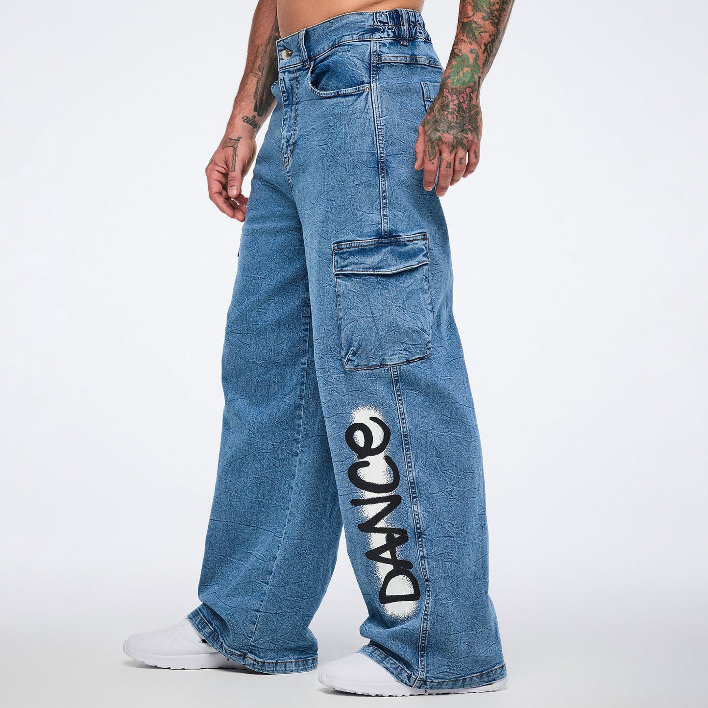 Pride Baggy Denim Cargo Pants