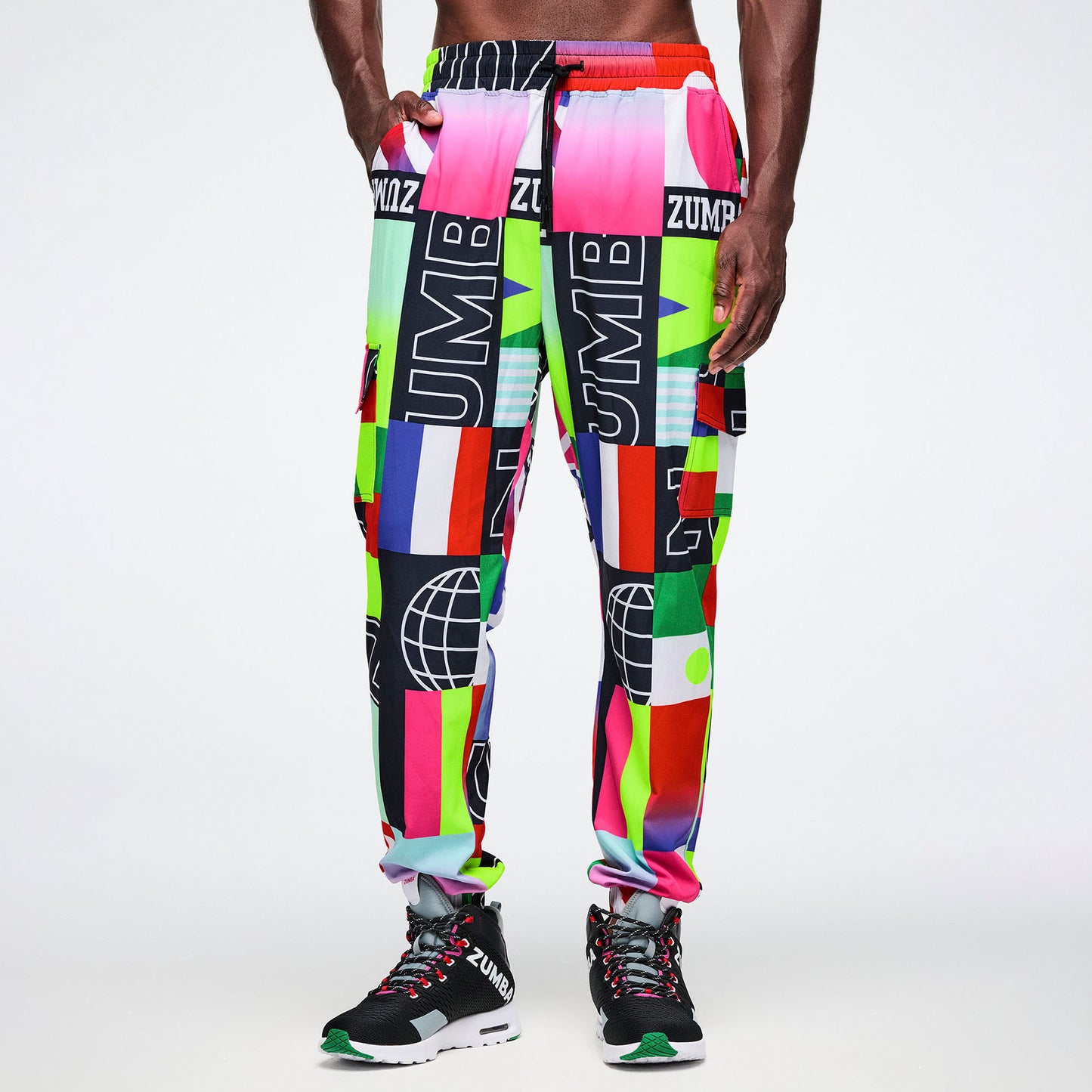 Worldwide Cargo Pants - Red/Blue