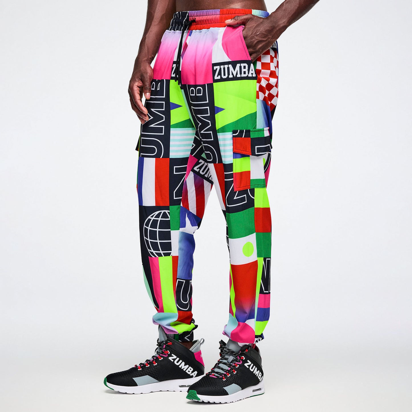 Worldwide Cargo Pants - Red/Blue