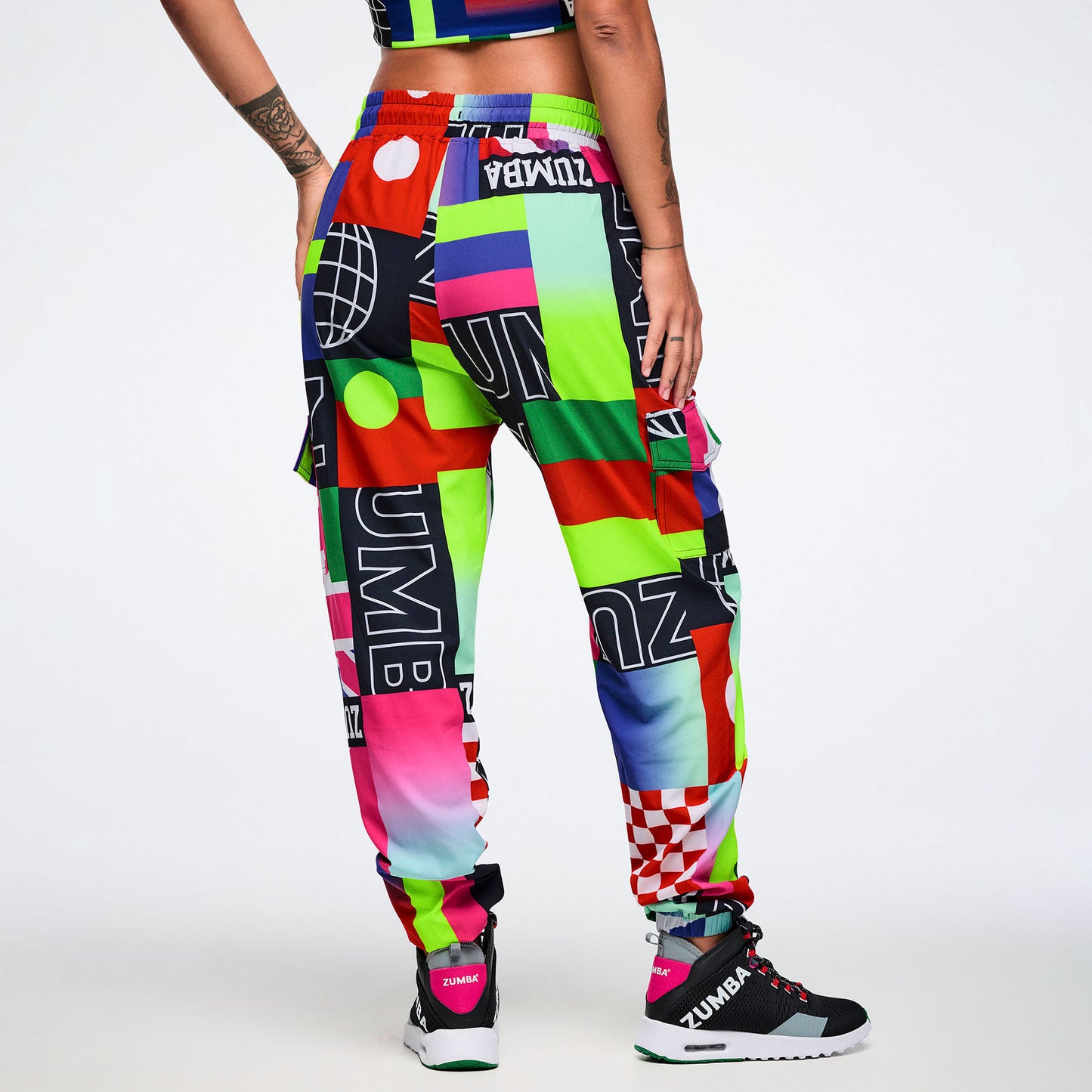 Worldwide Cargo Pants - Red/Blue