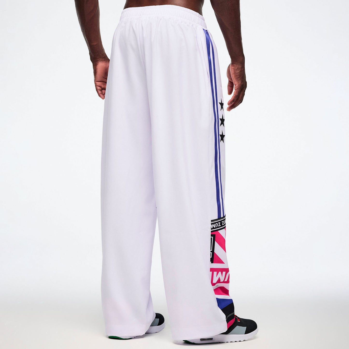 Worldwide High Waisted Wide Leg Track Pants