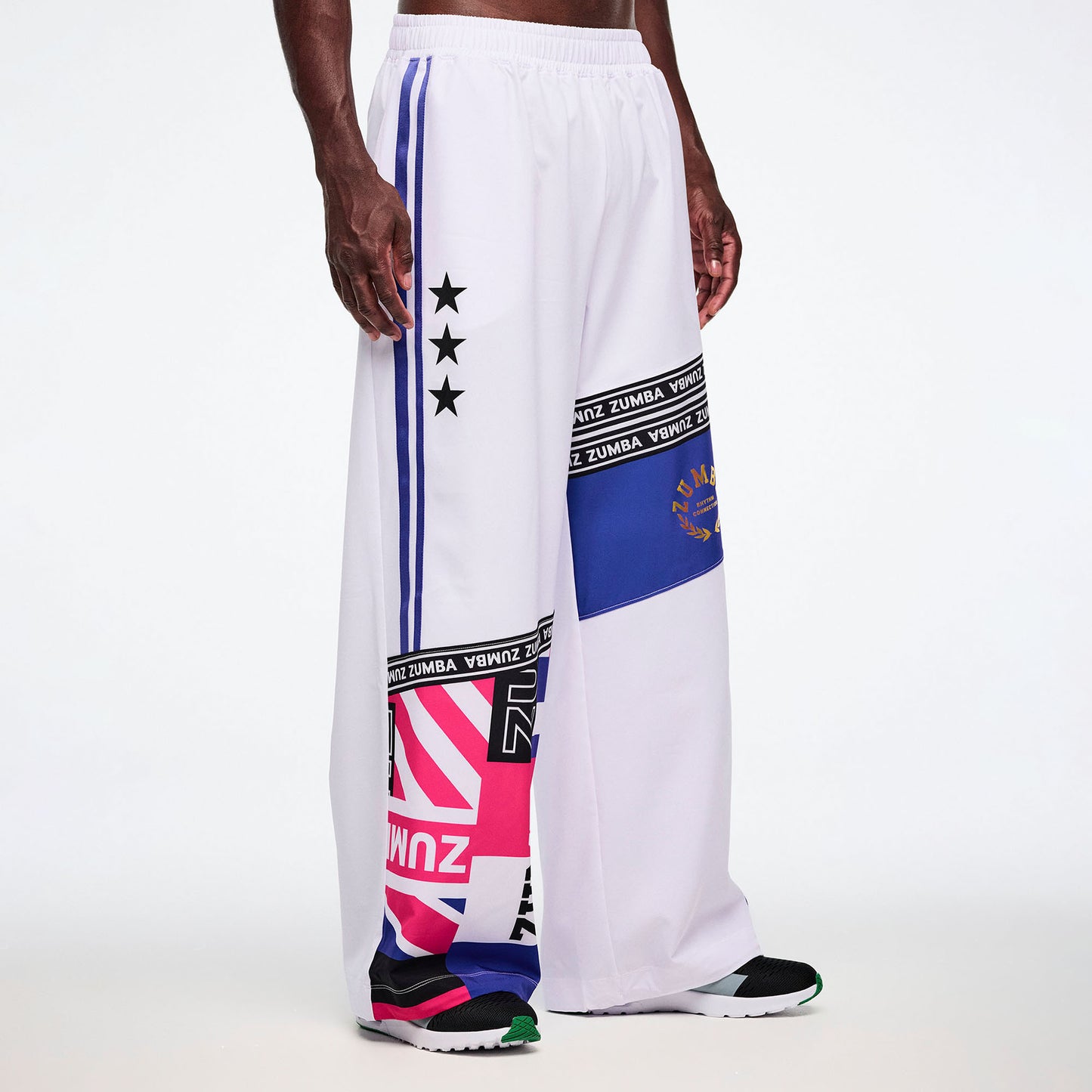 Worldwide High Waisted Wide Leg Track Pants