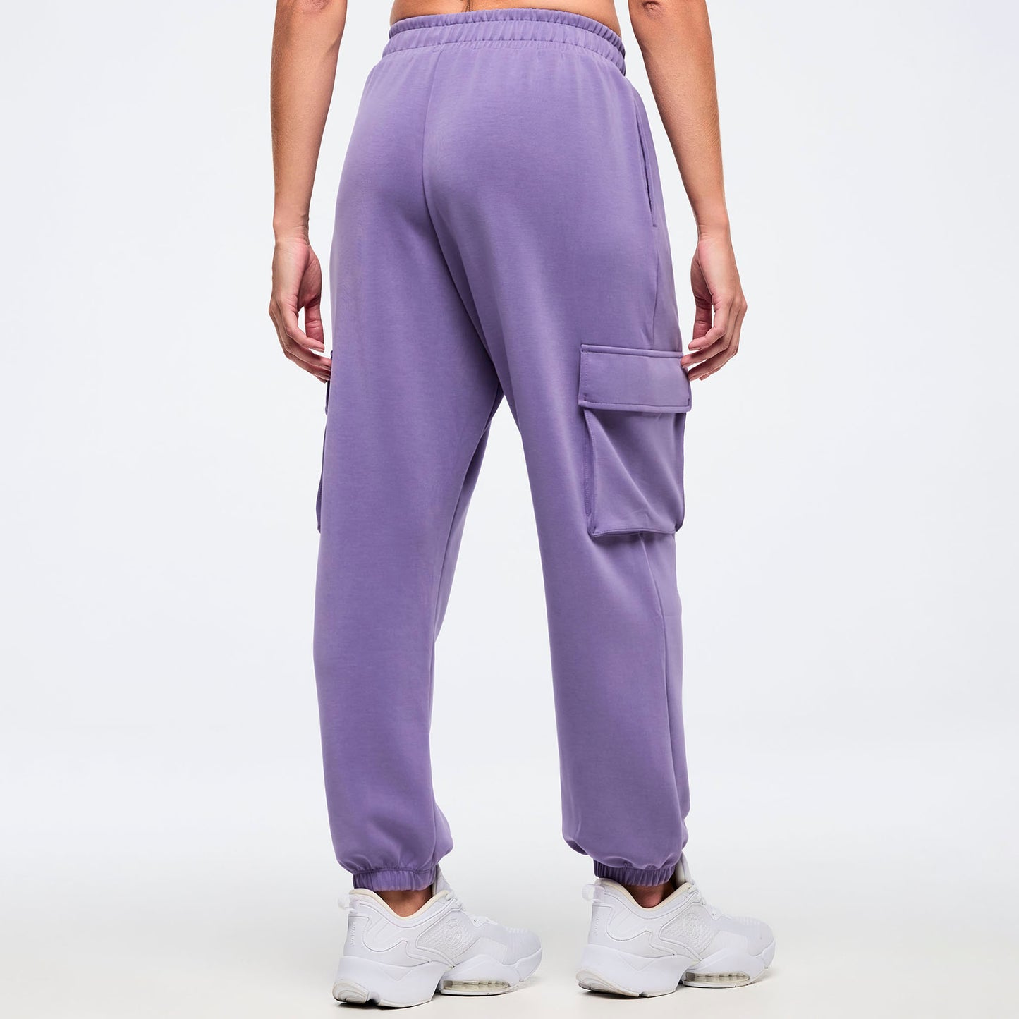 Pastel Modal Slouch Cargo Pants With Belt