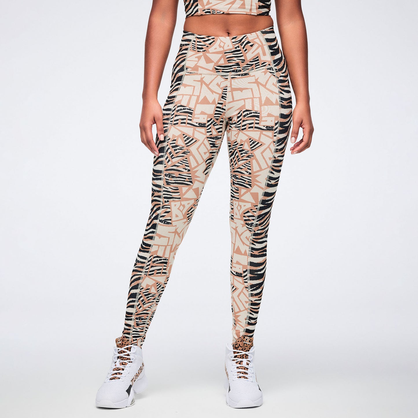Wildbeat Z-Lift High Waisted Ankle Leggings With Side Panel