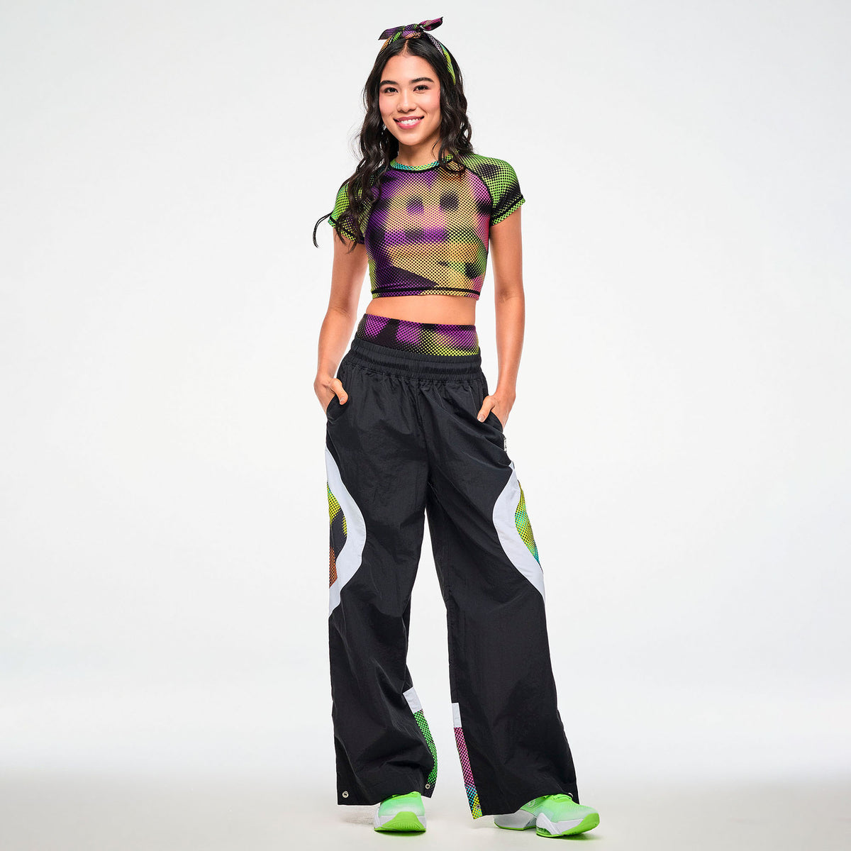 Electric Feel Wide Leg Track Pants