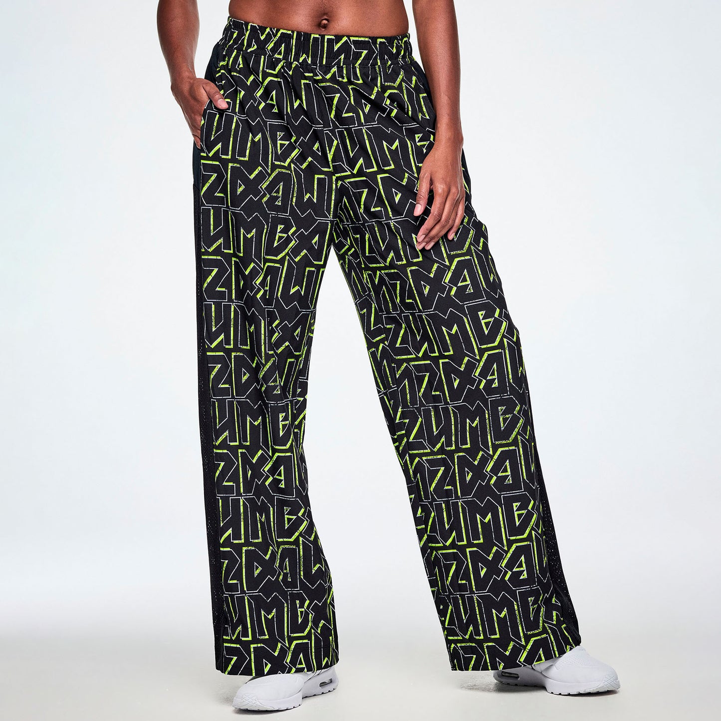 Rock 'n' Roll High Waisted Wide Leg Track Pants