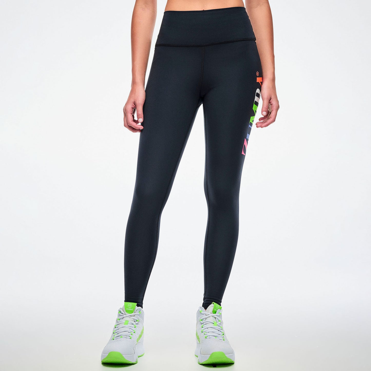 Dale-Z High Waisted Ankle Legging - Bold Black