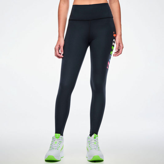 Dale-Z High Waisted Ankle Legging - Bold Black
