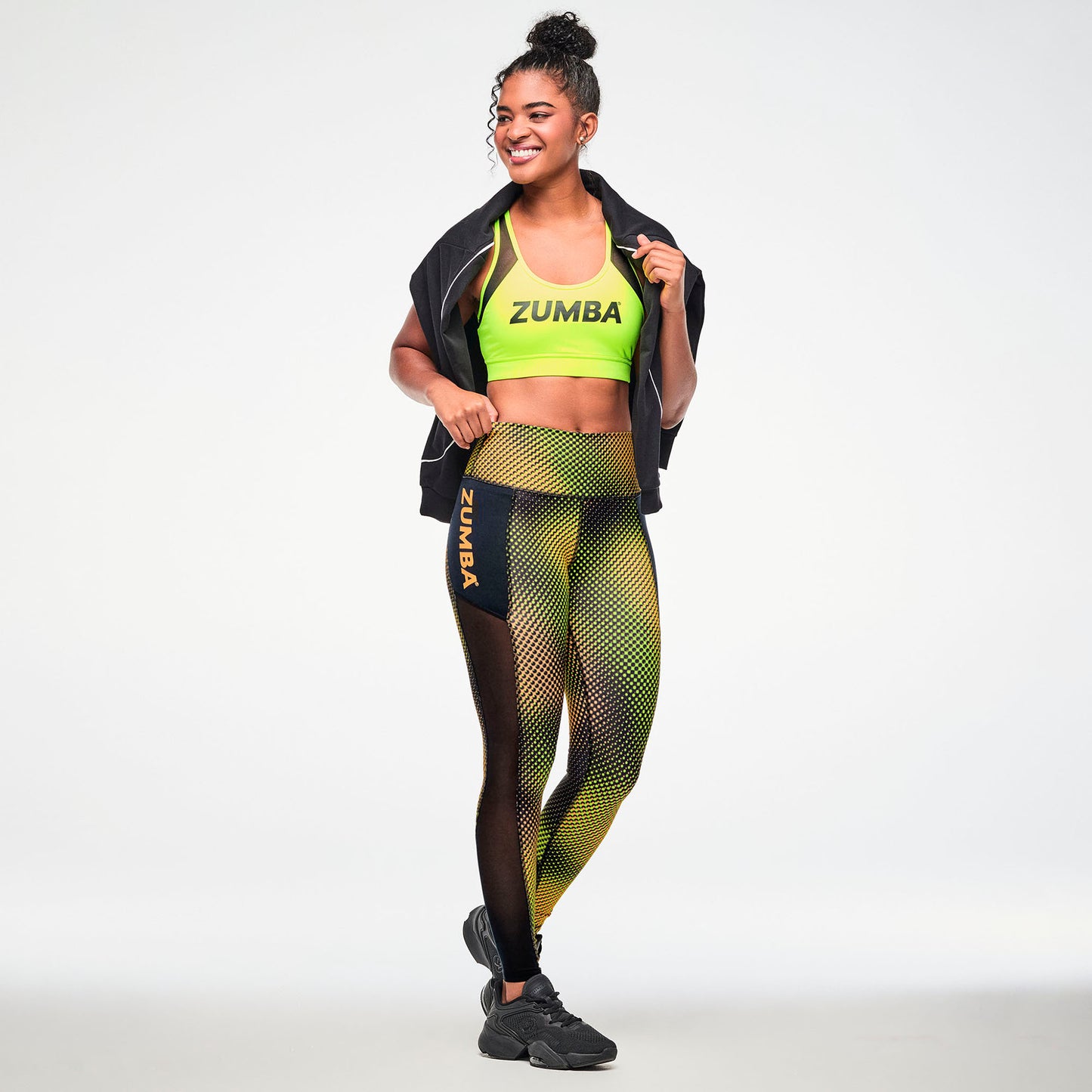 Electric Feel High Waisted Ankle Leggings With Inserts