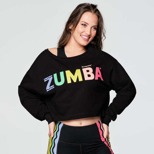 Zumba®|Crayola® Dance In Color Long Sleeve Top ONLY IN M & L