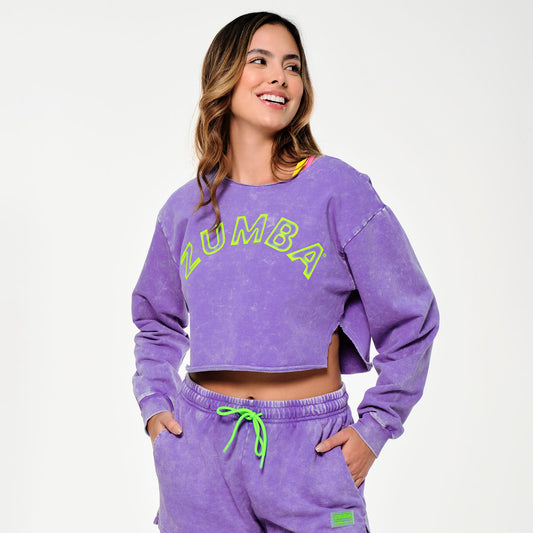 Zumba® Glow Crop Sweatshirt