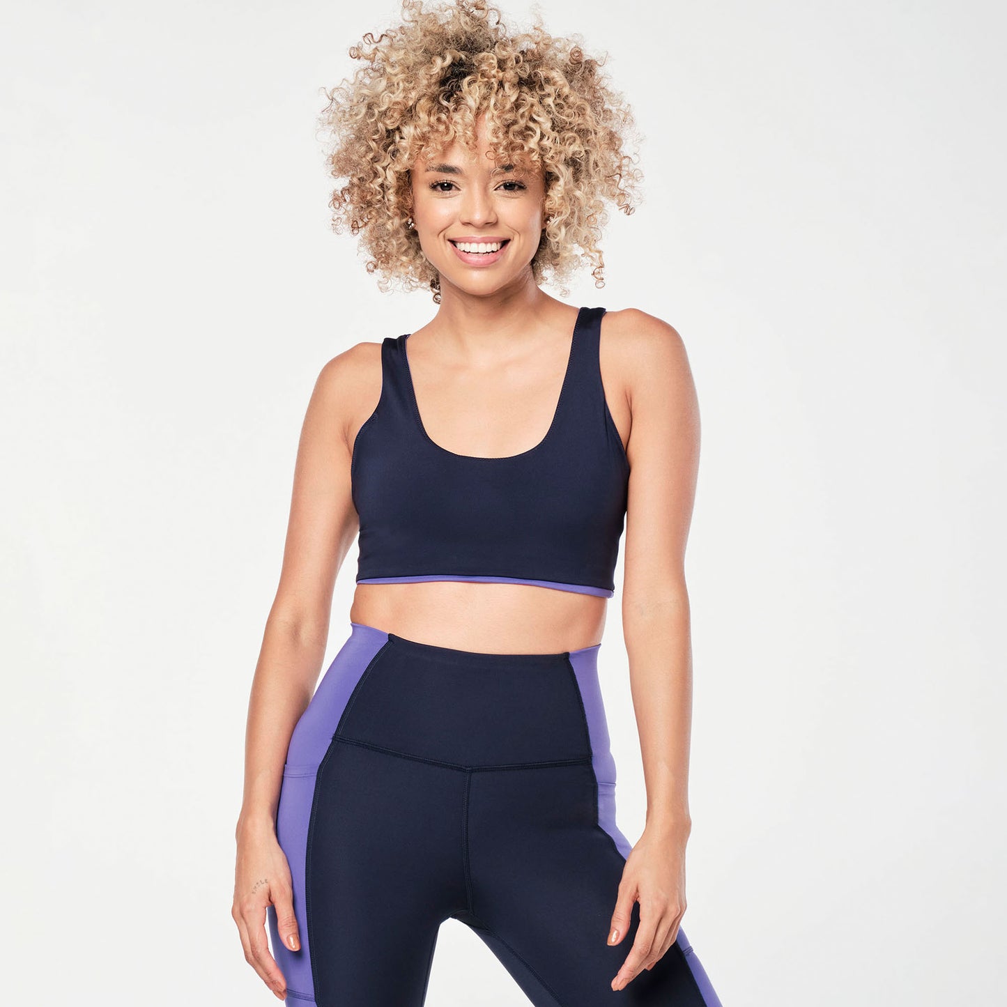 Zumba® Prep Reversible Scoop Bra - Periwinkle