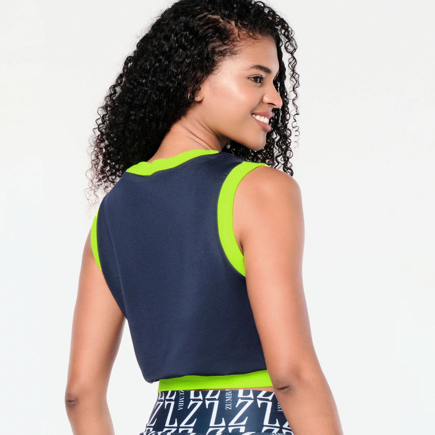 Zumba® Prep Crop Sweatshirt Vest - Let's Go Indigo