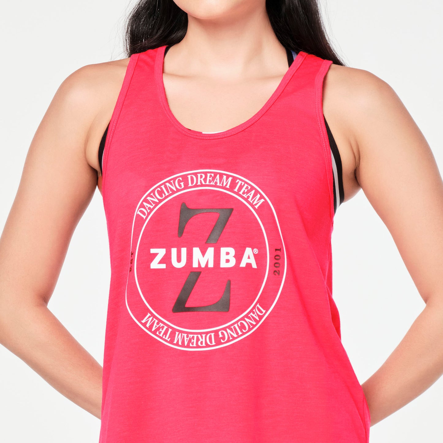 Zumba® Prep Easy Racerback Tank - Pink Happy