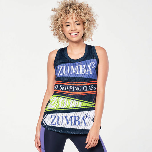 Zumba® Prep Basketball Tank - Let's Go Indigo