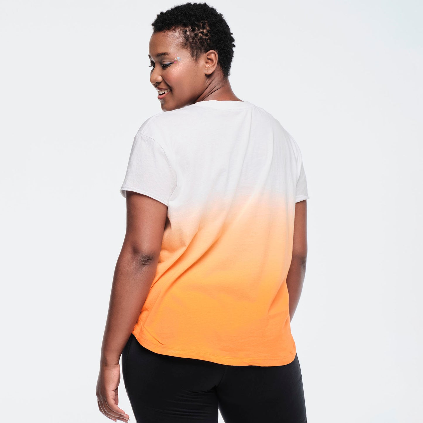 Funscape High Low Crew Neck Top - Orange You Hot