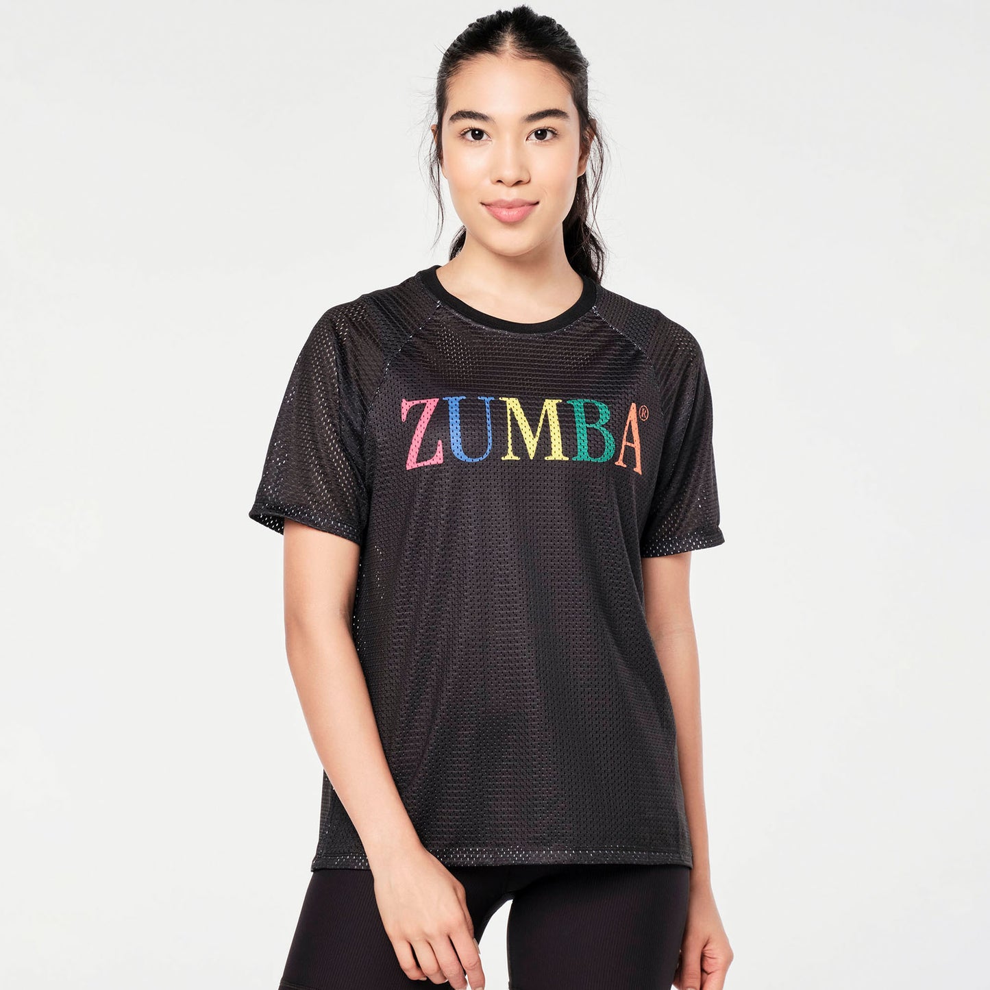 Zumba® Prep Mesh Top - Bold Black