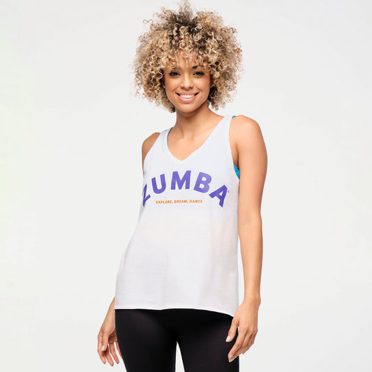 Zumba® Explore Tank - Wear It Out White