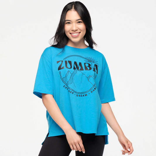 Zumba® Explore Crew Neck Top - Sea Me Stuntin'