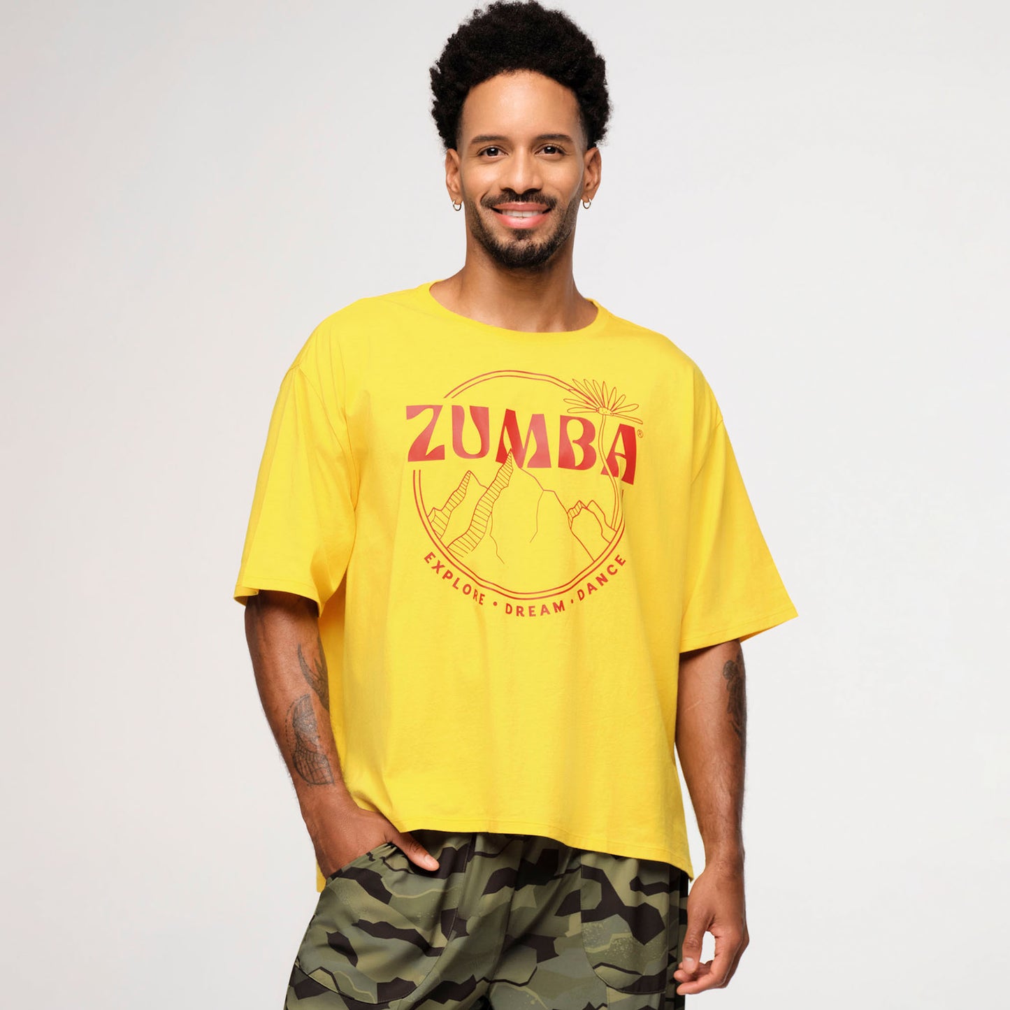 Zumba® Explore Crew Neck Top - Sunny Daze