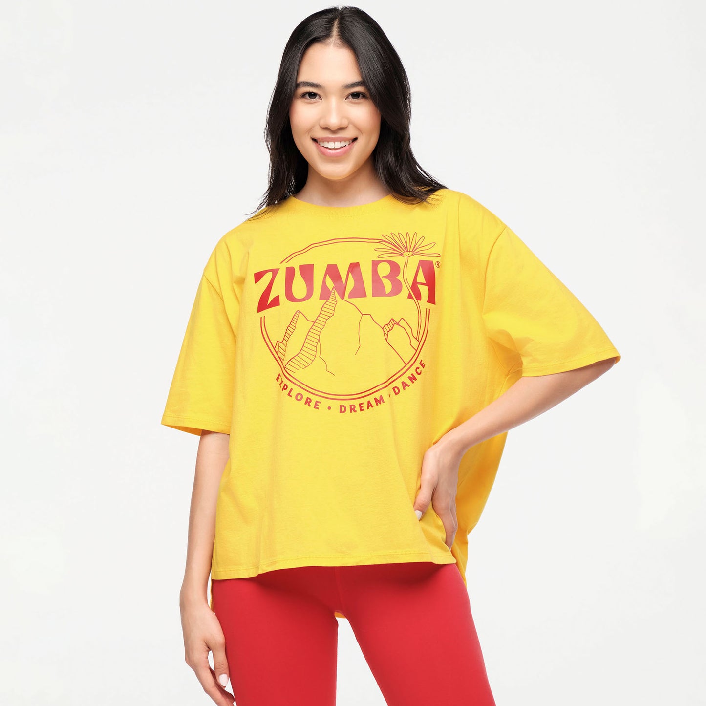 Zumba® Explore Crew Neck Top - Sunny Daze