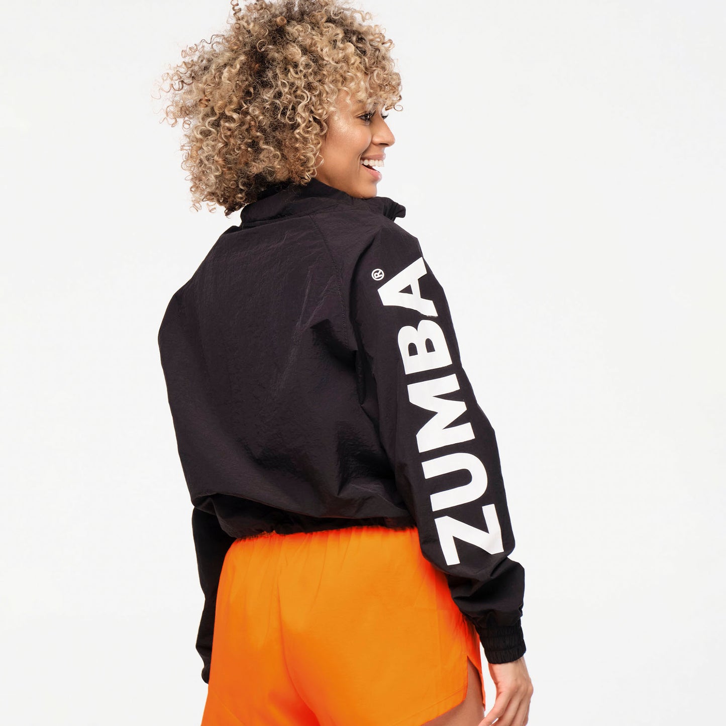 Zumba® Explore High Neck Half Zip Crop Pullover