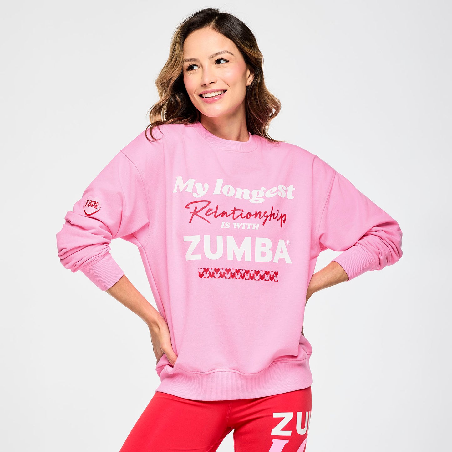 Zumba® Love Oversized Pullover Sweatshirt