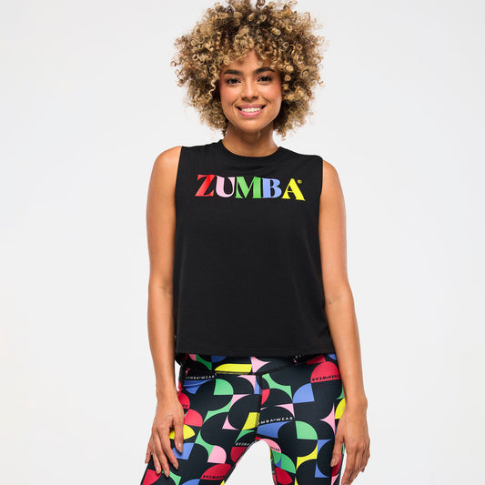 Zumba® Haus Loose Muscle Tank - Bold Black