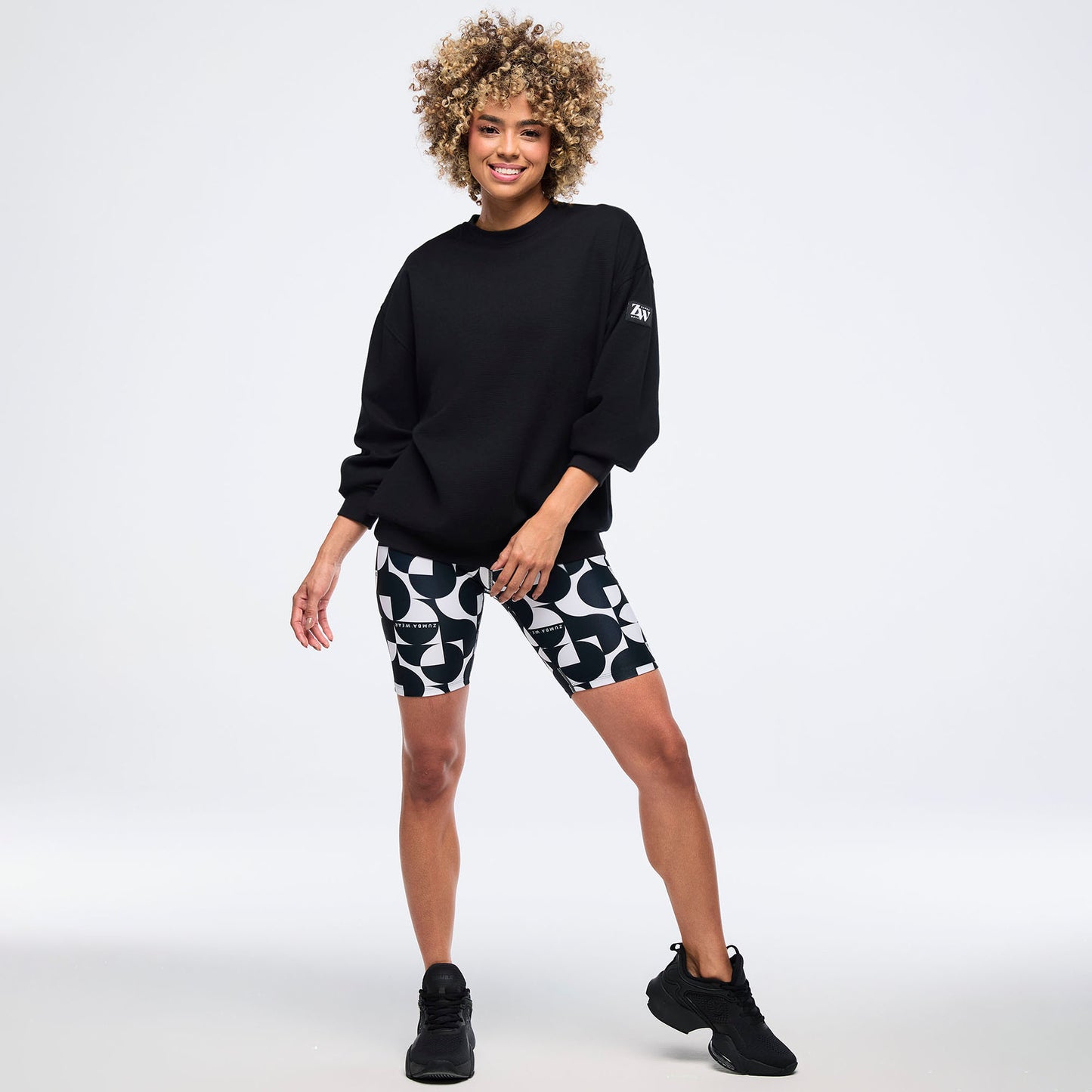 Zumba® Haus Oversized Pullover Waffle Sweatshirt