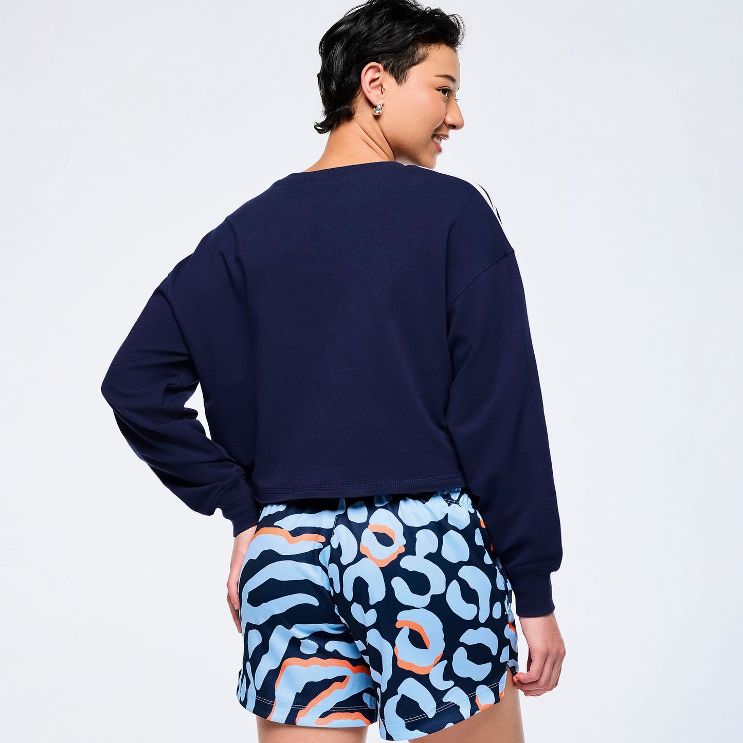 *LOW INVENTORY Victory Crew Neck Long Sleeve Boxy Crop Top