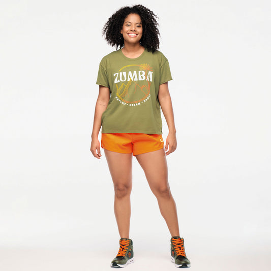 Zumba® Explore High Low Crew Neck Top