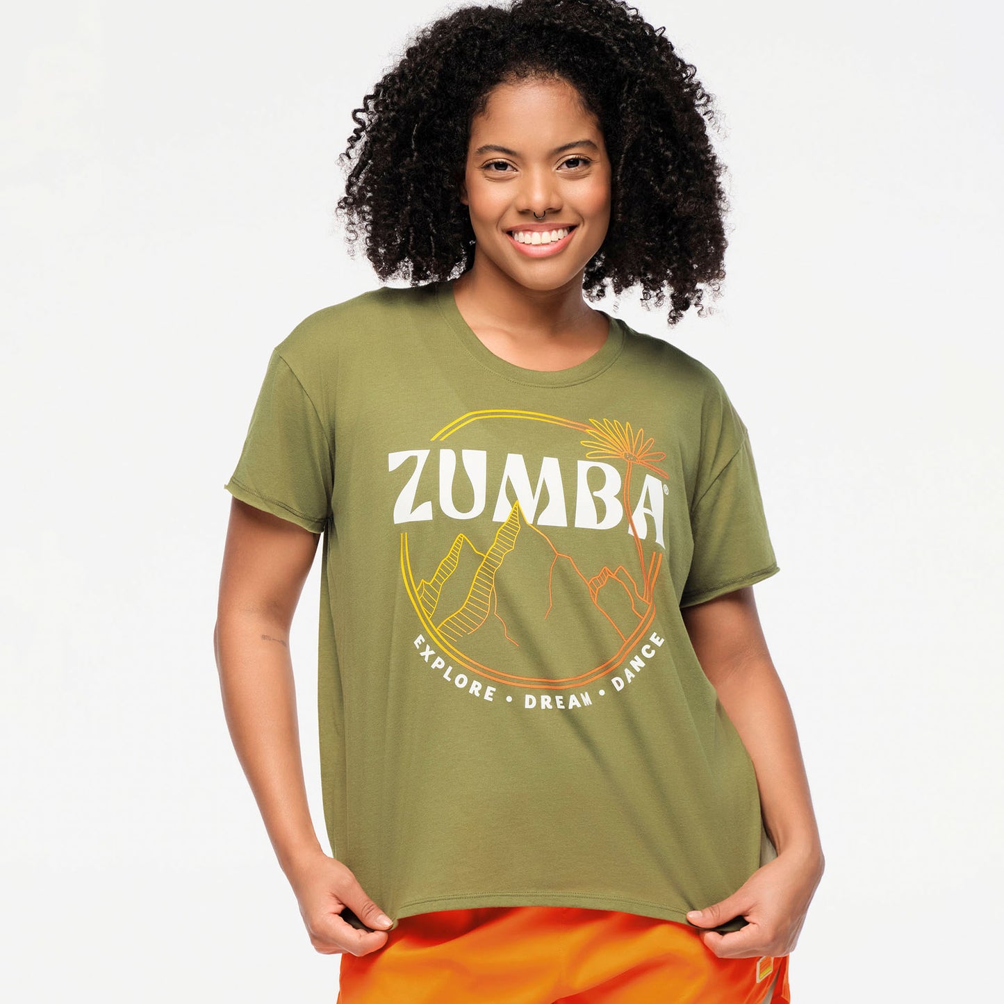 Zumba® Explore High Low Crew Neck Top