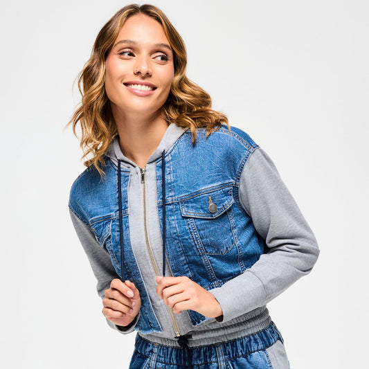 ***COMING SOON*** Blue Jean Crop Pullover Hoodie