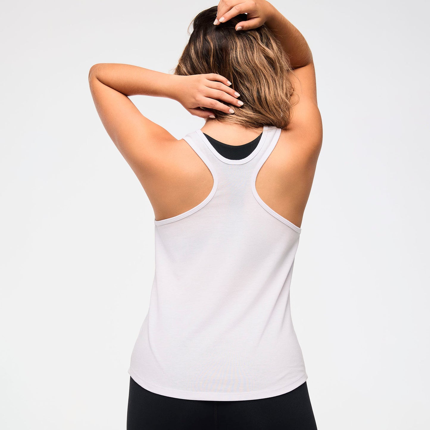 Zumba® Haus Easy Racerback Tee- White