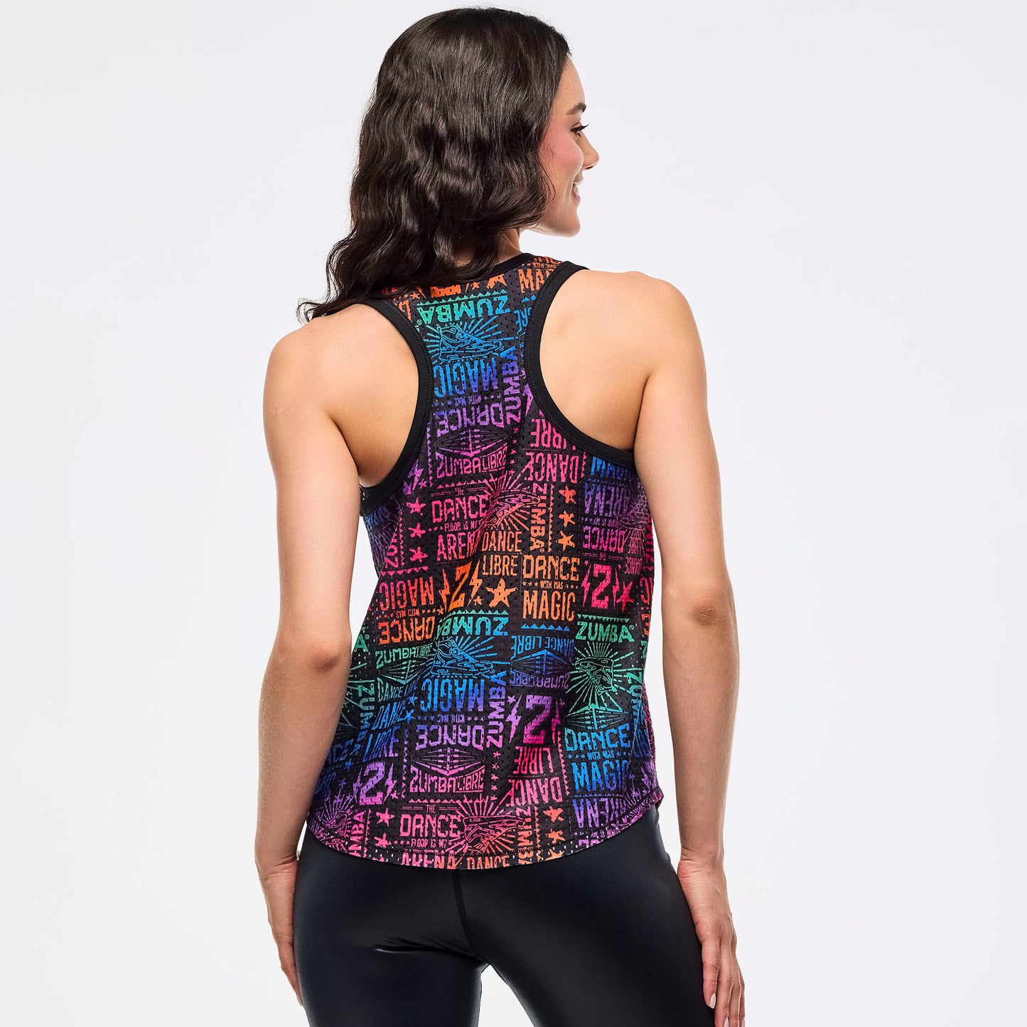 Zumba® Libre Basketball Tank - Black/Pink