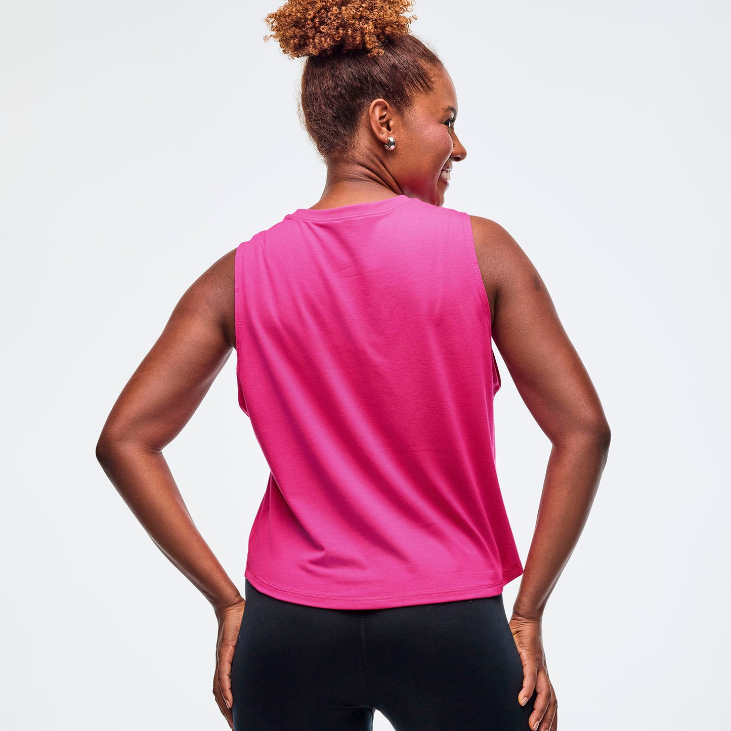 Sizzlin' Loose Muscle Tank - Shocking Pink