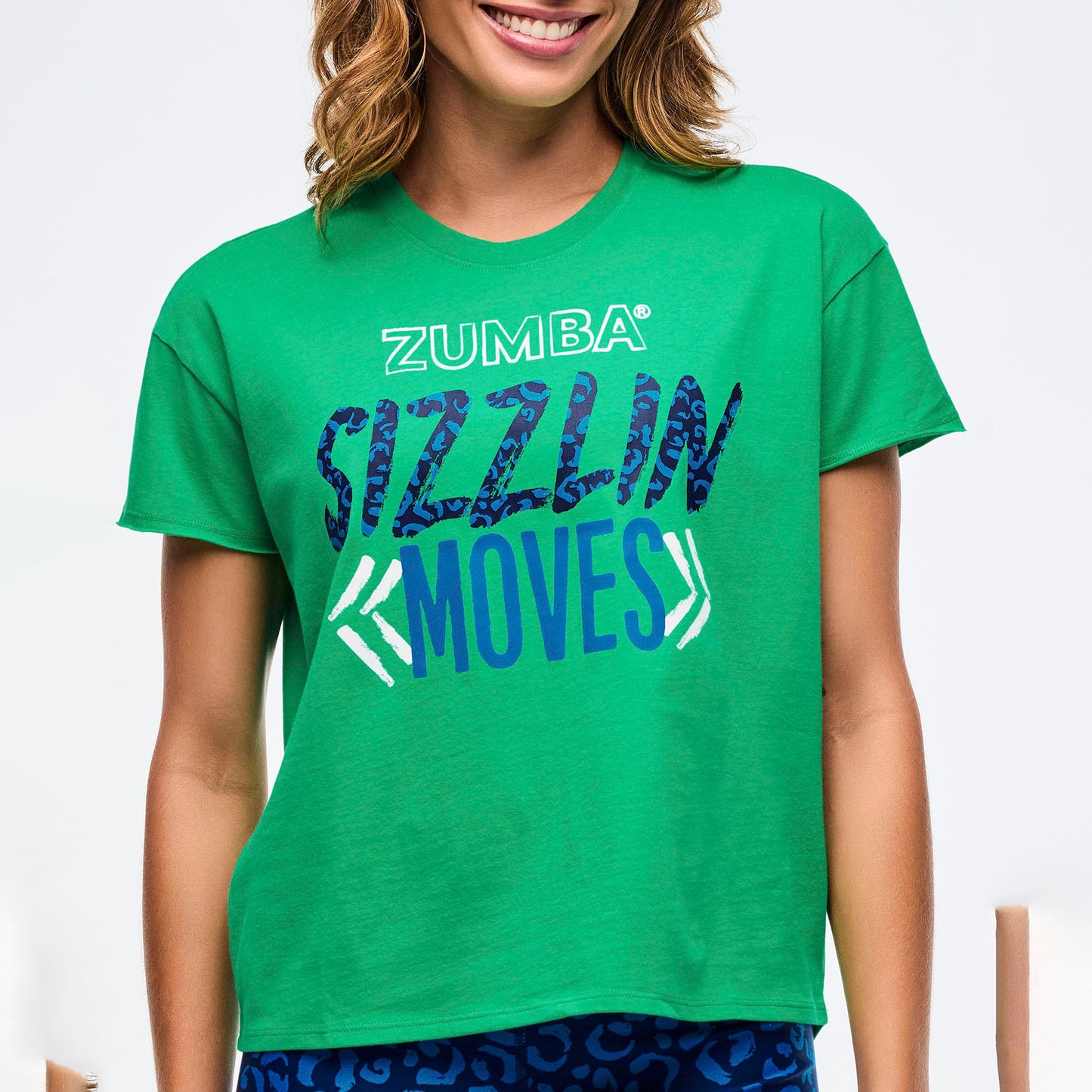 Sizzlin' High Low Crew Neck Top - Groove With Me Green
