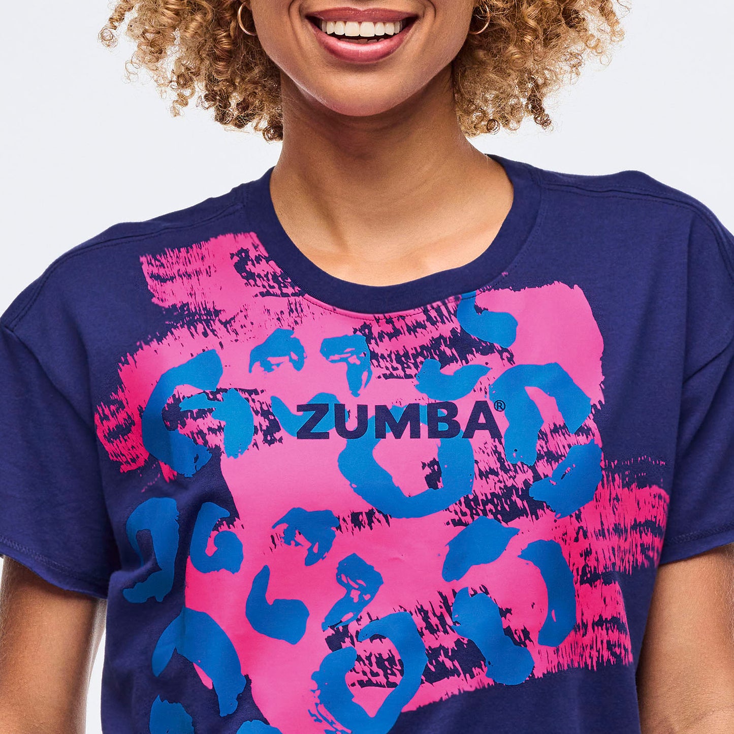 Sizzlin' High Low Crew Neck Top - Soft Navy
