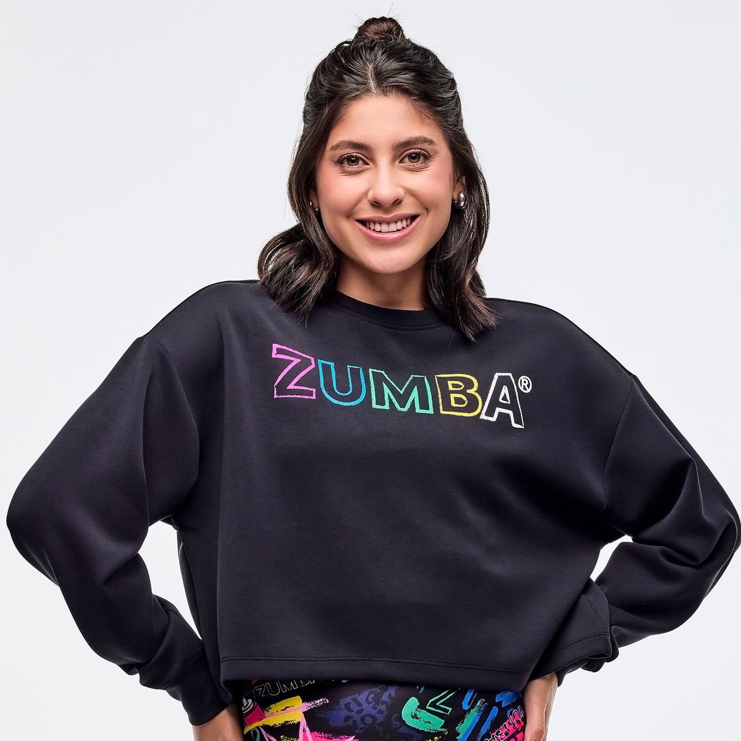 Sizzlin' Long Sleeve Oversized Crop Top